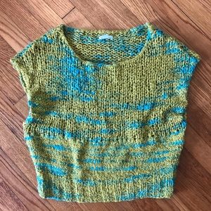 Kimchi & Blue open knit muscle tee shaped sweater